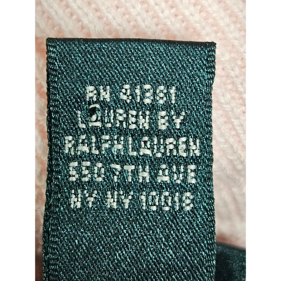 Light Pink Lauren Ralph Lauren Cotton Pullover Sweater - Picture 8 of 9